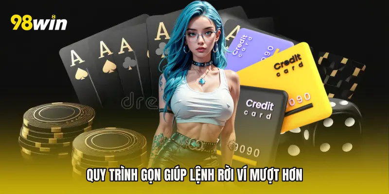 Quy trình gọn giúp lệnh rời ví mượt hơn